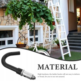 Telescopic ladder hooks, heavy-duty ladder