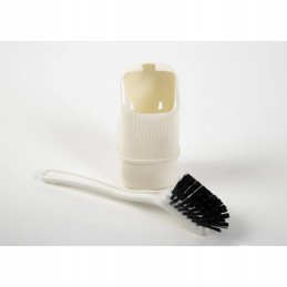 Camp4 toilet brush with handle, white