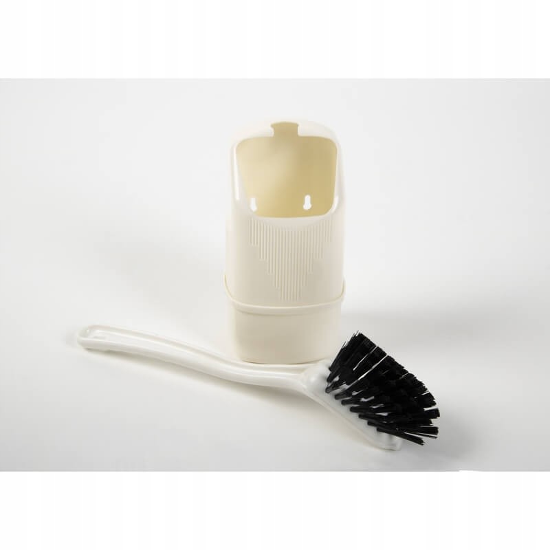 Camp4 toilet brush with handle, white