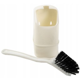 Camp4 toilet brush with handle, white