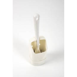 Camp4 toilet brush with handle, white