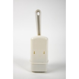 Camp4 toilet brush with handle, white