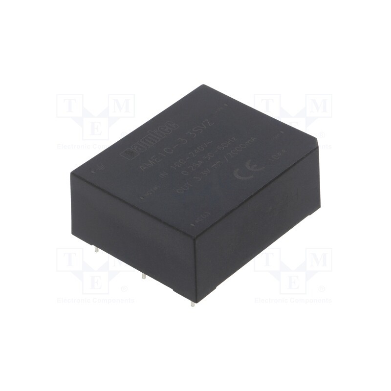 1 pcs x AIMTEC - AME10-3.3SVZ - Converter: AC/DC, 6.6W, 85÷264VAC, Usup: 100÷370VDC, Uout: 3.3VDC