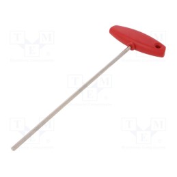 1 pcs x WIHA - 914 - Wrench, hex key, HEX 4mm, Overall len: 226mm, Kind of handle: T