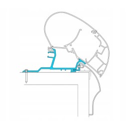 Adapter for awning series 6 9 hobby from 2014 Dometic