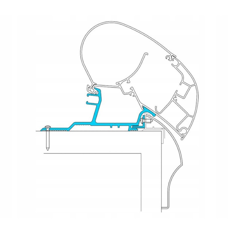 Adapter for awning series 6 9 hobby from 2014 Dometic