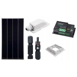 Solar kit for a camper trailer, 170w panel
