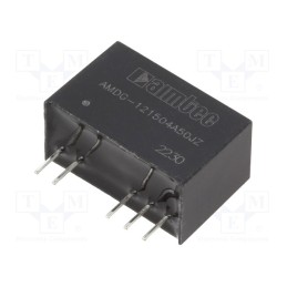 1 pcs x AIMTEC - AMDG-121504A50JZ-B - Converter: DC/DC, 2.28W, Uin: 10.8÷13.2V, Uout: 15VDC, Uout2: -4VDC