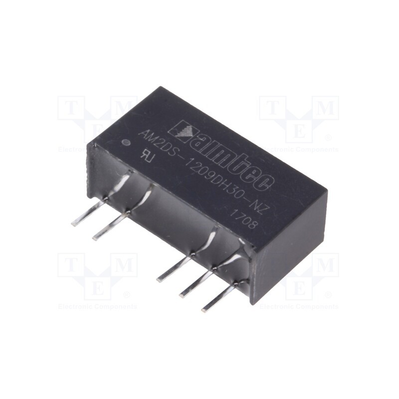 1 pcs x AIMTEC - AM2DS-1209DH30-NZ - Converter: DC/DC, 2W, Uin: 10.8÷13.2V, Uout: 9VDC, Uout2: -9VDC, SIP7