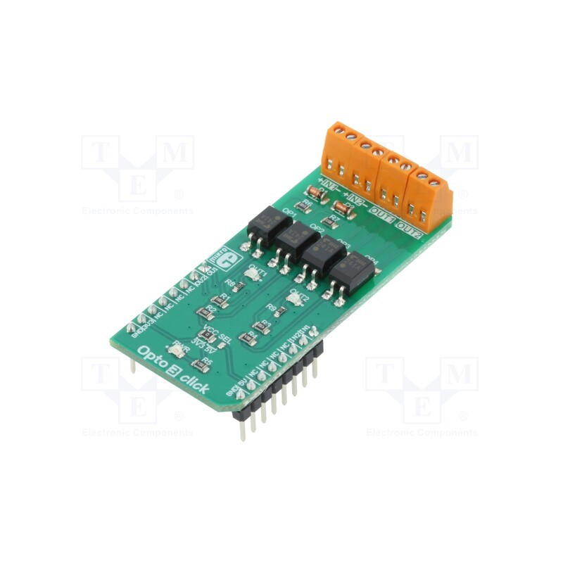 1 pcs x MIKROE - OPTO 3 CLICK - Click board, isolator, GPIO, TLP241A, prototype board
