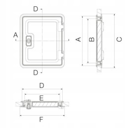 Service door for toilet sk4 1000x305