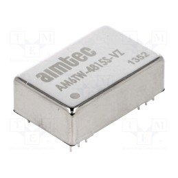 1 pcs x AIMTEC - AM6TW-4815S-VZ - Converter: DC/DC, 6W, Uin: 18÷72V, Uout: 15VDC, Iout: 400mA, DIP24