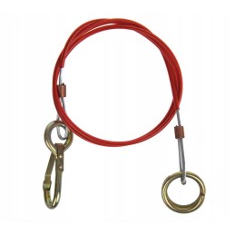 Strong steel safety cable for trailers