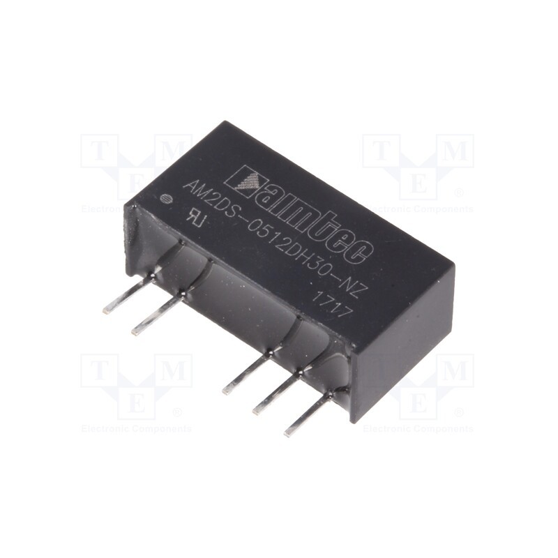 1 pcs x AIMTEC - AM2DS-0512DH30-NZ - Converter: DC/DC, 2W, Uin: 4.5÷5.5V, Uout: 12VDC, Uout2: -12VDC, SIP7