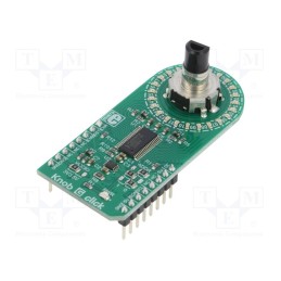 1 pcs x MIKROE - KNOB G CLICK - Click board, rotary encoder, GPIO,I2C, PCA9956B, prototype board