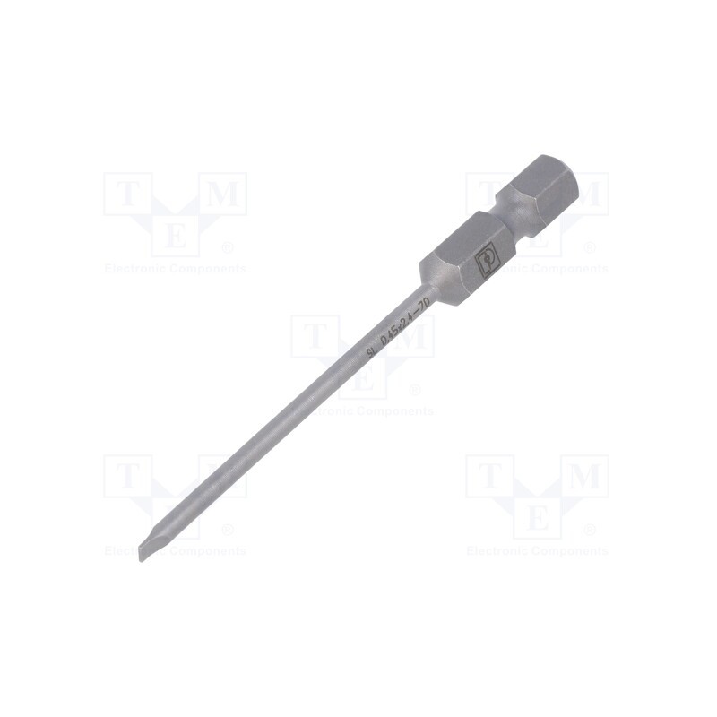 1 pcs x PHOENIX CONTACT - SF-BIT-SL 0,45X2,4-70 - Screwdriver bit, slot, 2,4x0,45mm, Overall len: 70mm