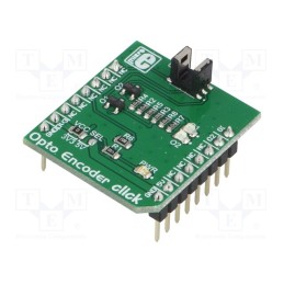 1 pcs x MIKROE - OPTO ENCODER CLICK - Click board, opto encoder, I2C, TCUT1600X01, prototype board