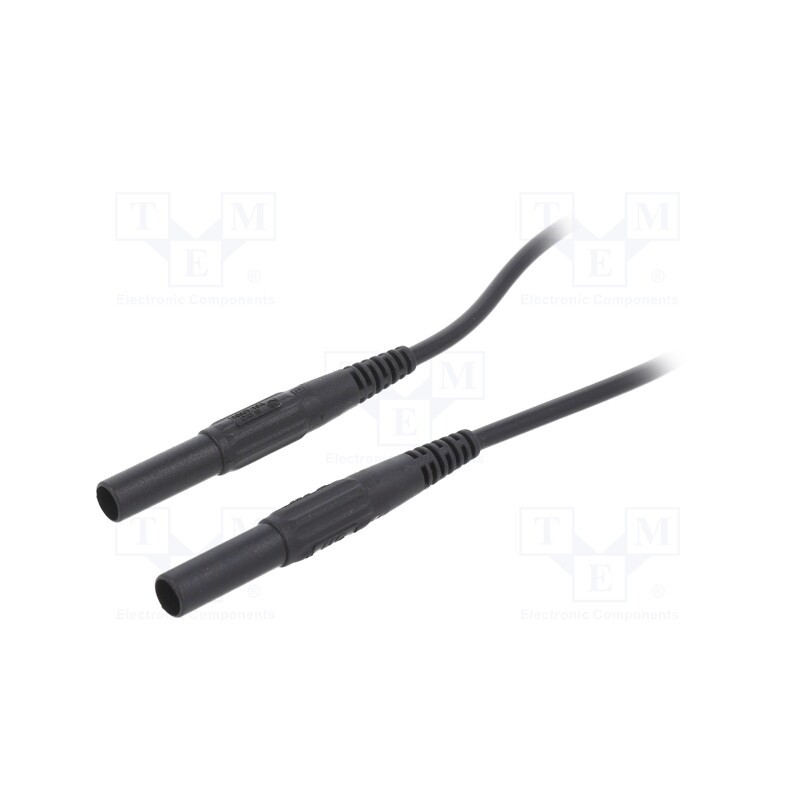 1 pcs x STu00c4UBLI - 66.9013-07521 - Test lead, 19A, banana plug 4mm,both sides, insulated, Len: 0.75m