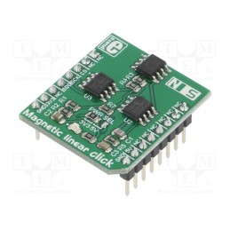1 pcs x MIKROE - MAGNETIC LINEAR CLICK - Click board, magnetic field sensor, SPI, HMC1501, 3.3VDC,5VDC