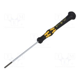 1 pcs x WERA - 5030104001 - Screwdriver, slot, precision, 2,5x0,4mm, ESD, Blade length: 80mm