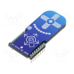 1 pcs x MIKROE - CAP SLIDER 2 CLICK - Click board, capacitive keypad, GPIO,I2C, IQS333, 3.3VDC