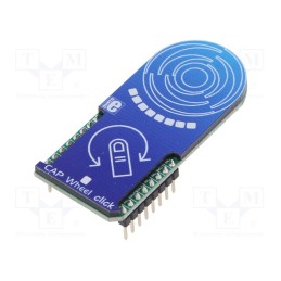 1 pcs x MIKROE - CAP WHEEL CLICK - Click board, capacitive keypad, GPIO,I2C, IQS333, 3.3VDC