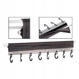 Strip with 8 hooks, 58 cm