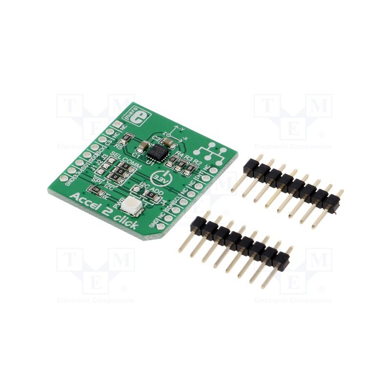 1 pcs x MIKROE - ACCEL 2 CLICK - Click board, accelerometer, I2C,SPI, LIS3DSH, prototype board
