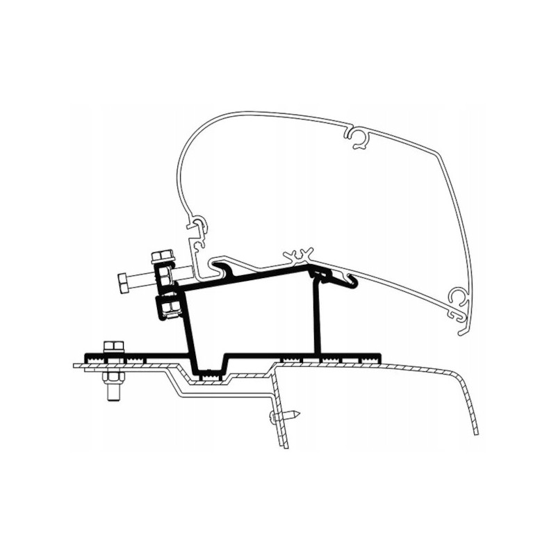 Thule awning adapter for Renault Movano up to 2010