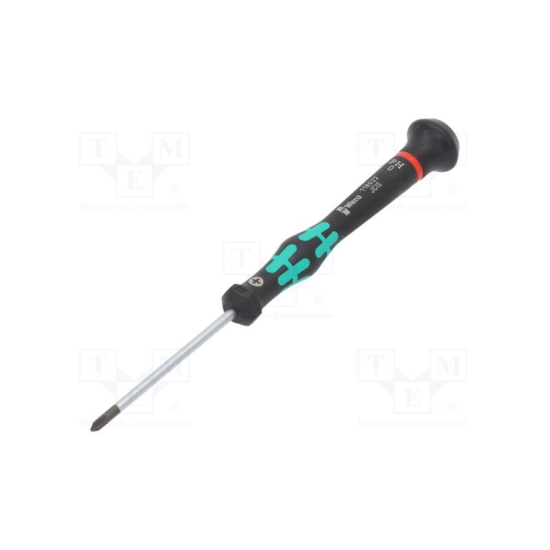 1 pcs x WERA - 5118022001 - Screwdriver, Phillips, precision, PH0, Kraftform Micro