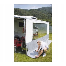 Front wall with window for the pro 550 fiamma awning