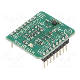 1 pcs x MIKROE - ACCEL 19 CLICK - Click board, accelerometer, I2C,SPI, LIS2DTW12, prototype board
