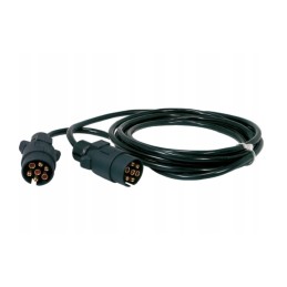 Trailer connection cable, 2 plugs, 6 m
