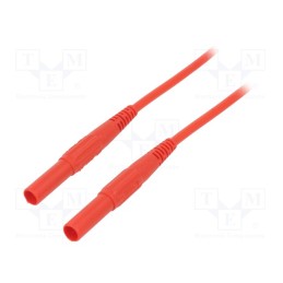 1 pcs x STu00c4UBLI - 66.9013-07522 - Test lead, 19A, banana plug 4mm,both sides, insulated, Len: 0.75m