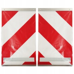 A set of universal warning flags for elevators with a reflective element