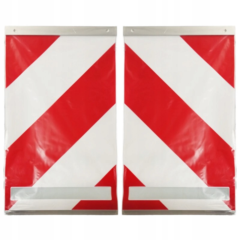 A set of universal warning flags for elevators with a reflective element