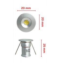 6x mini spot lights 12v led lamp for camper trailer cold white 0 5w