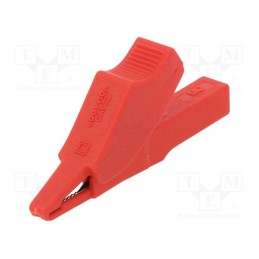1 pcs x STu00c4UBLI - 65.9188-22 - Crocodile clip, 10A, 60VDC, red, Plating: nickel plated, L: 58.5mm