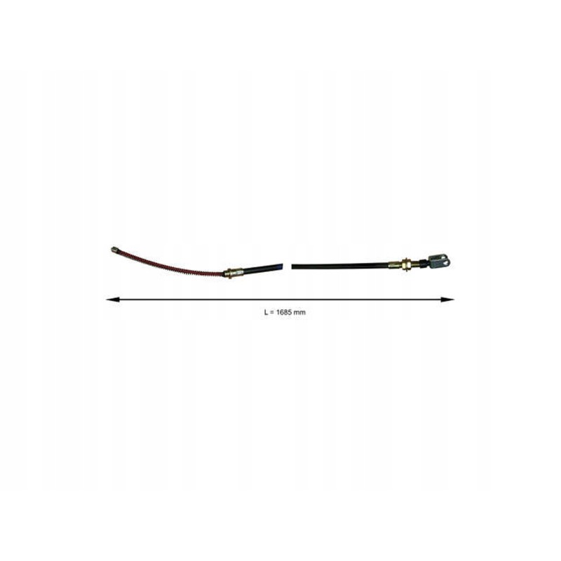 Brake cable right forklift Toyota 7 FG 20