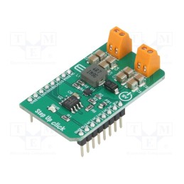 1 pcs x MIKROE - STEP UP CLICK - Click board, DC/DC converter, MCP1665,MCP4921, prototype board