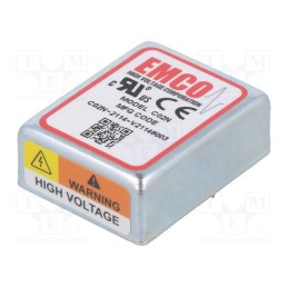 1 pcs x XP POWER - C02N - Converter: DC/DC, 1W, Uin: 11.5÷16V, Uout: 0÷-200VDC, Iout: 5mA, THT