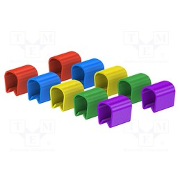 1 pcs x STu00c4UBLI - 68.9513 - Clip, mix colours, 10pcs.