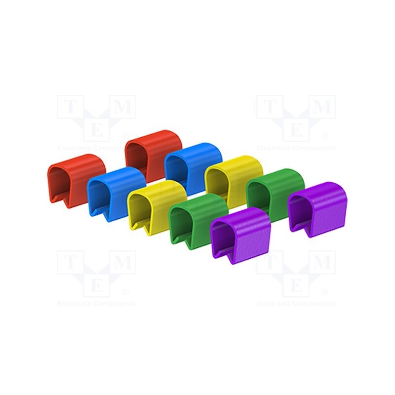 1 pcs x STu00c4UBLI - 68.9513 - Clip, mix colours, 10pcs.