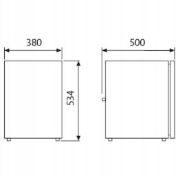 Built-in compressor refrigerator crx 50 s waeco