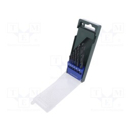 1 set x METABO - 627160000 - Drill set, for metal, high speed steel ruled HSS-R, plastic box