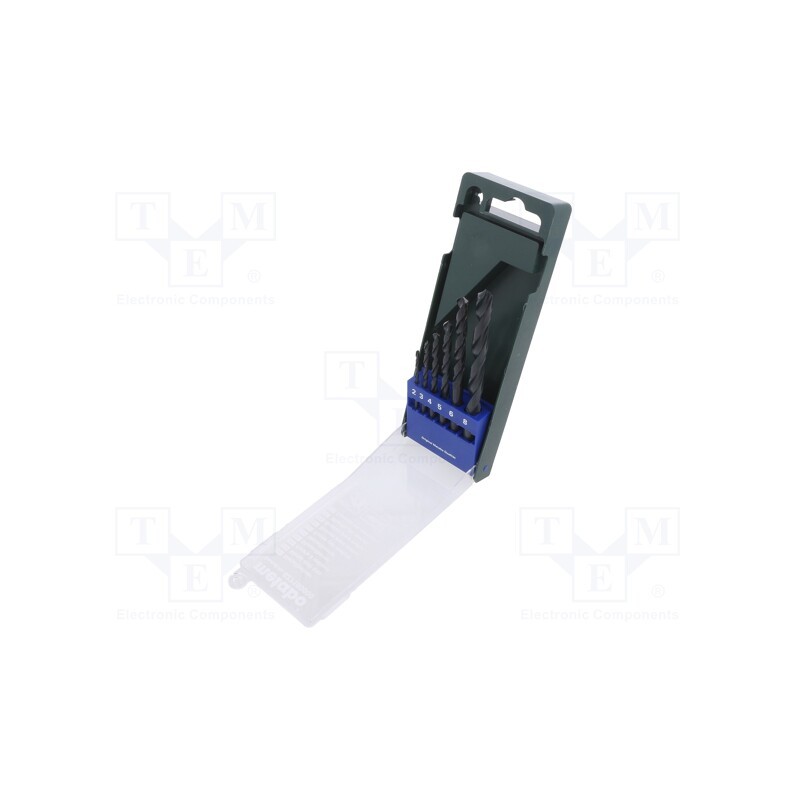 1 set x METABO - 627160000 - Drill set, for metal, high speed steel ruled HSS-R, plastic box