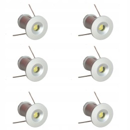 6x mini spot lights 12v led lamp for camper trailer boat 0 5w