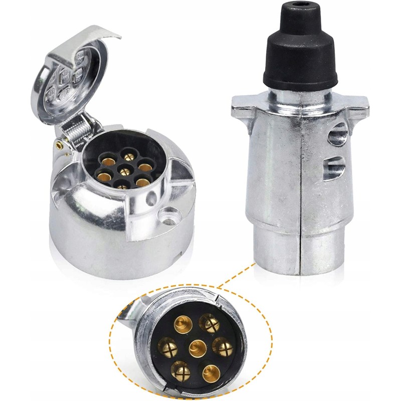Socket aluminum plug 12v 7pin