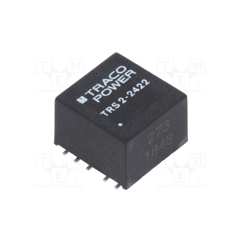1 pcs x TRACO POWER - TRS 2-2422 - Converter: DC/DC, 2W, Uin: 18÷36V, Uout: 12VDC, Uout2: -12VDC, SMD