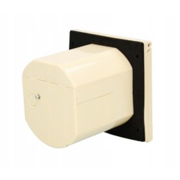 Cee 16a recessed power socket, cream
